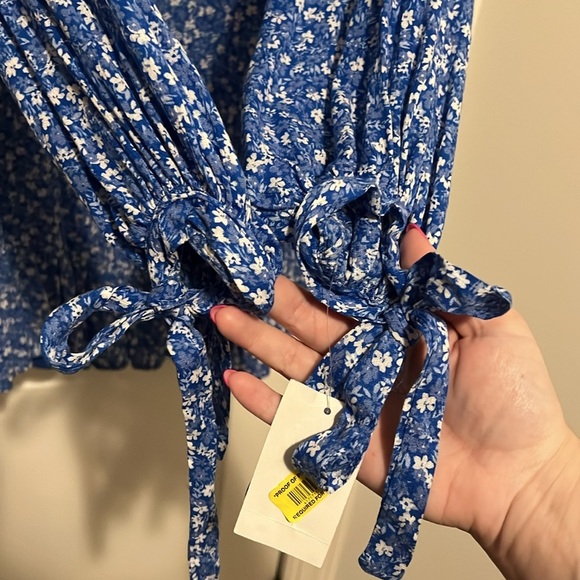 B Darlin Blue Floral Dress - Picture 7 of 12